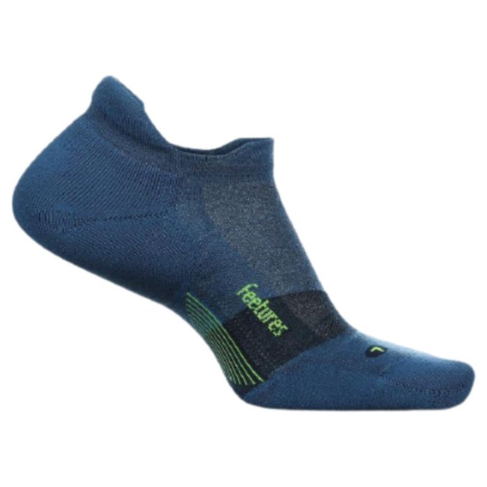 Feetures Unisex Strømper Merino 10 Ultra Light No Show Tab Blå