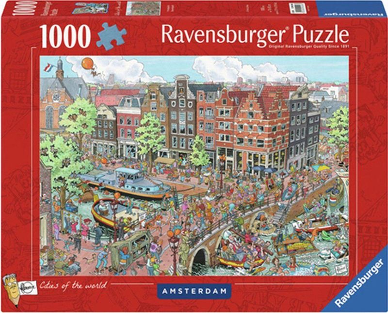 Ravensburger - Fleroux Amsterdam - Puzzel - 1000 Stukjes - Karton