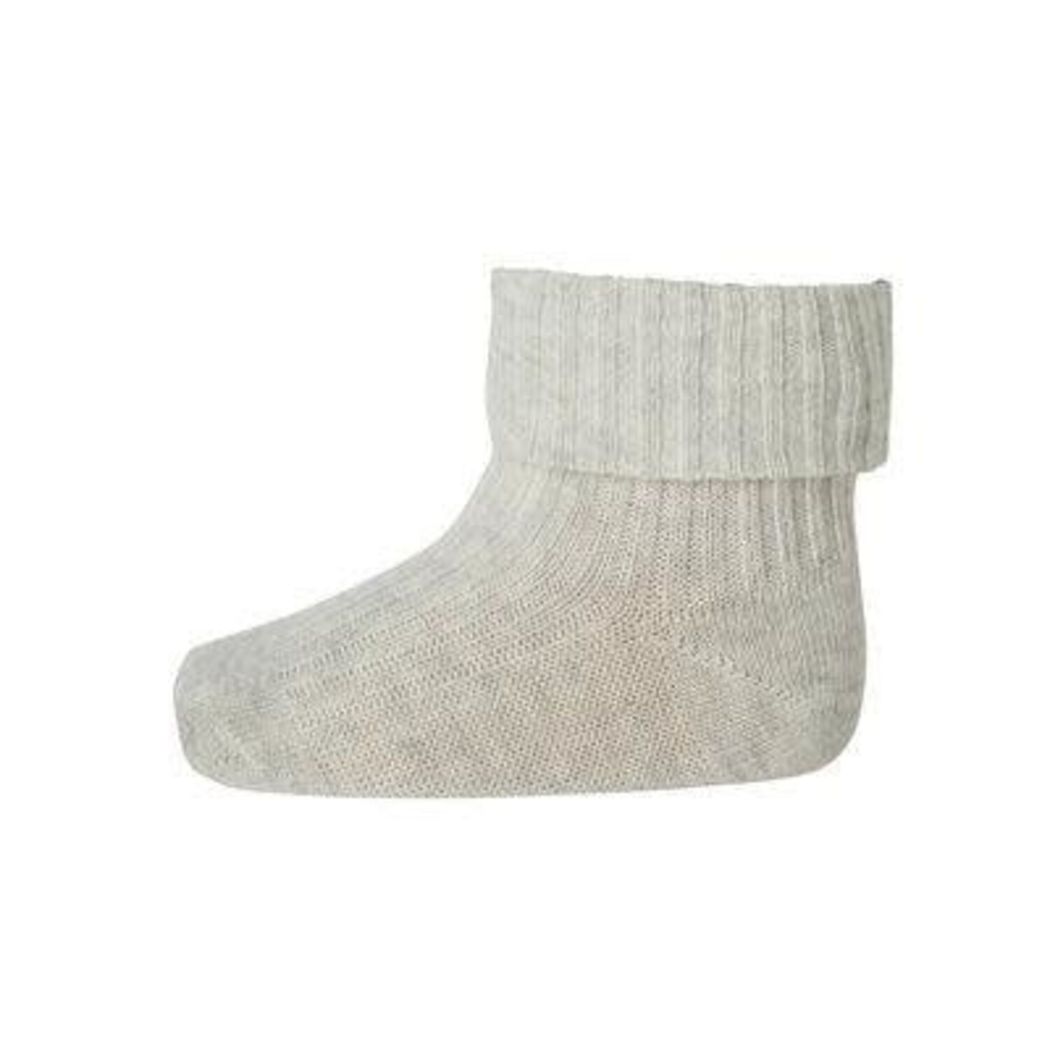 MP Denmark | Cotton rib baby socks | Creme Melange