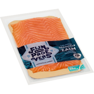 Jumbo Fijnproevers IJslandse Gerookte Zalm Lang Gesneden 100 g