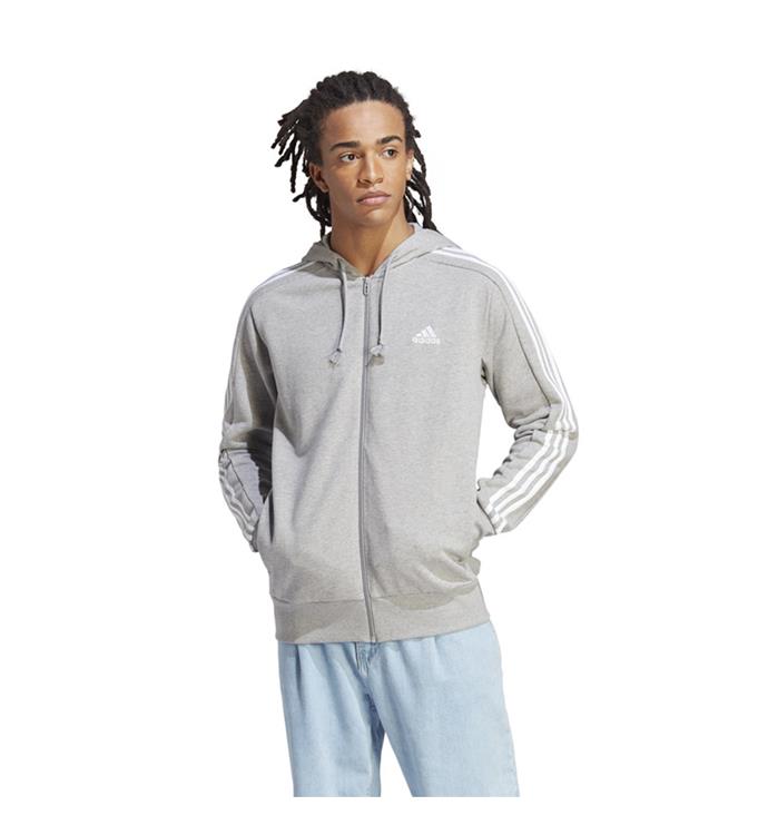 adidas Men Essentials French Terry 3-Stripes Hoodie