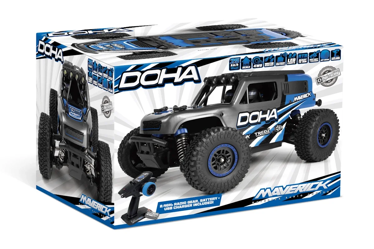 Maverick - Doha 1/20 4WD Electric Truck - Blue (150700)