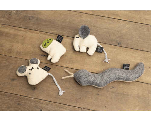 Kattenspeeltje beeztees Minus one Olifant beige 9 x 8 x 2 cm