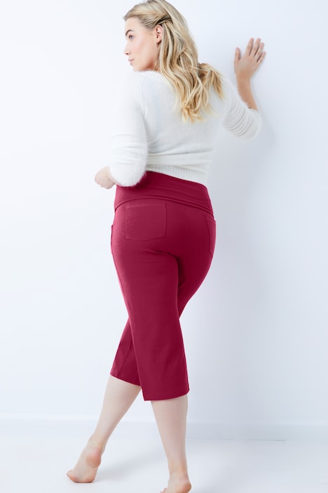 Bellieva-Caprihose, Umstandshose, Elastikbund, Biobaumwolle, GOTS