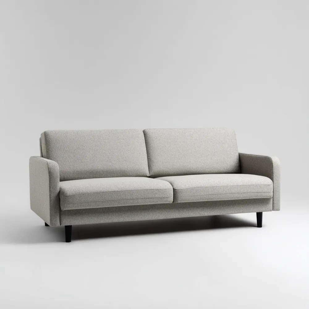 2-Sitzer-Sofa Stoff 180x85x75 cm - Hellgrau - Moderner Stil