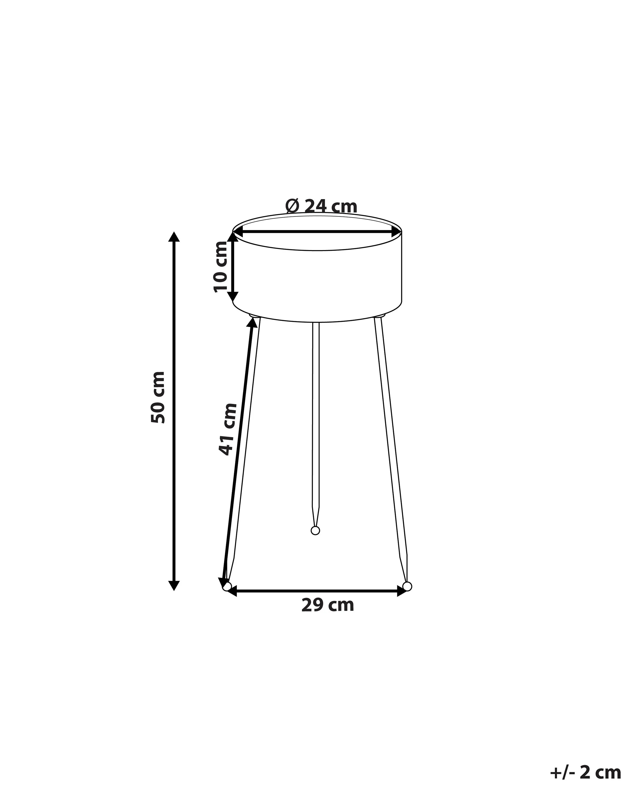 Plantenstandaard LEIKA Metaal 29 cm Zwart