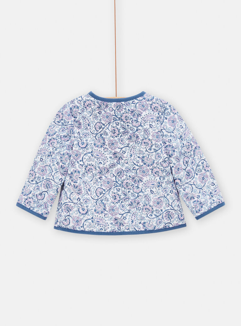 Cardigan matelassé réversible pour bébé fille