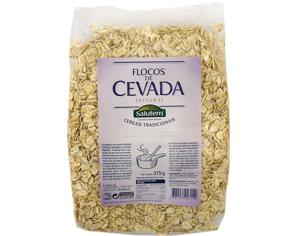FLOCOS SALUTEM CEVADA INTEGRAL 375G