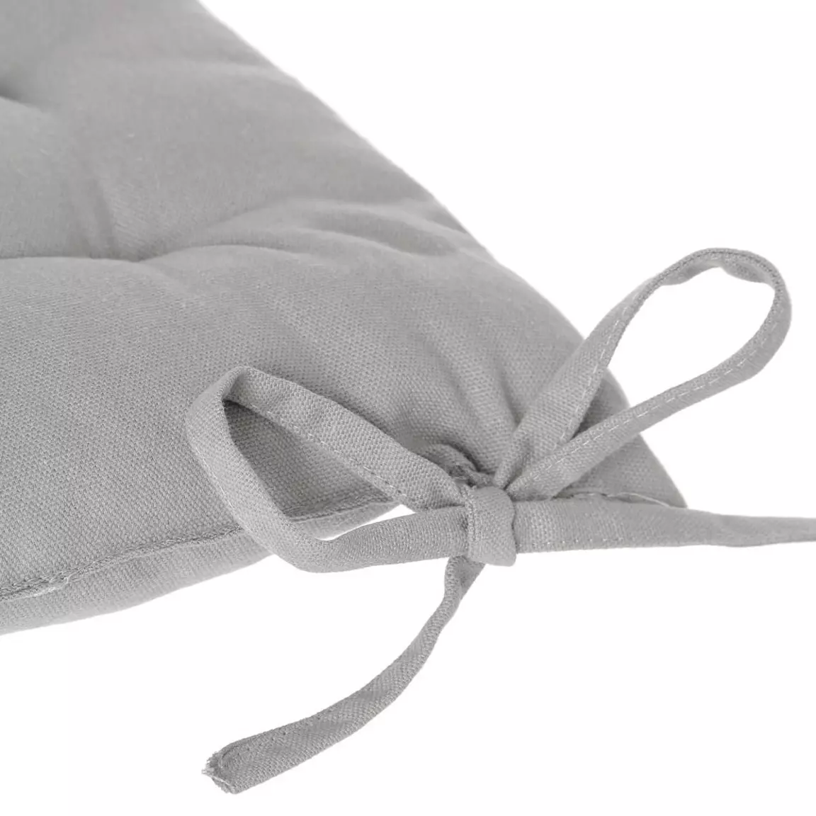 Coussin de chaise carré Datara Gris clair