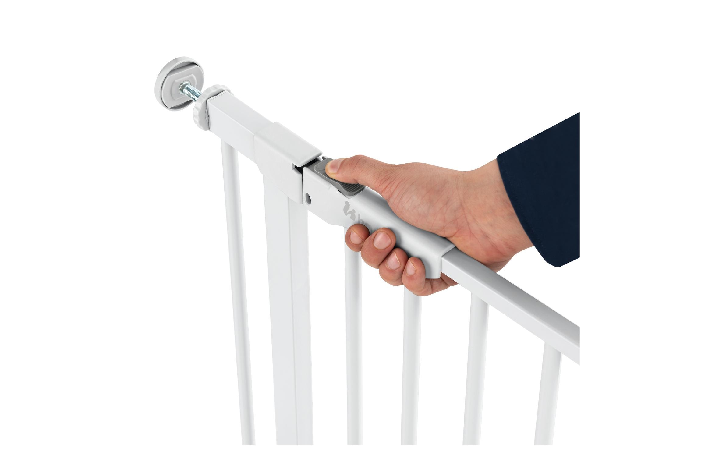 Türschutzgitter Clear Step Autoclose 2 +21 cm WeissBarrierefreies, automatisch schliessendes Tür- und Treppenschutzgitter-Set