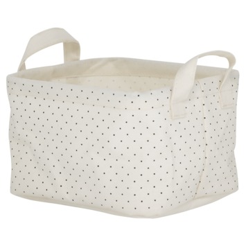 Sealskin Mandje Dots Ecru Vierkant