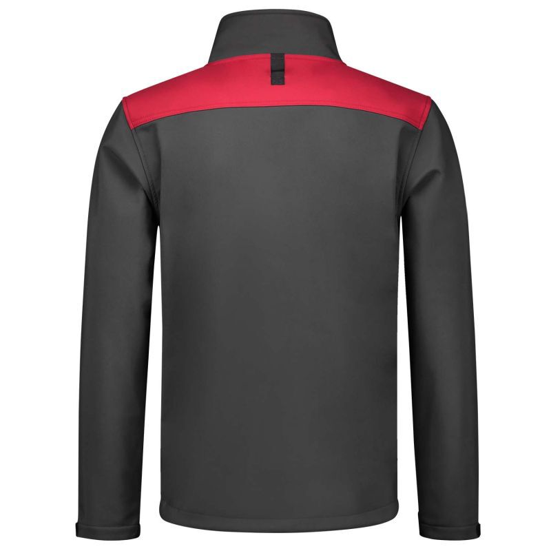 Tricorp Bicolor 402021 - Softshell jas - Donkergrijs Rood - 3XL