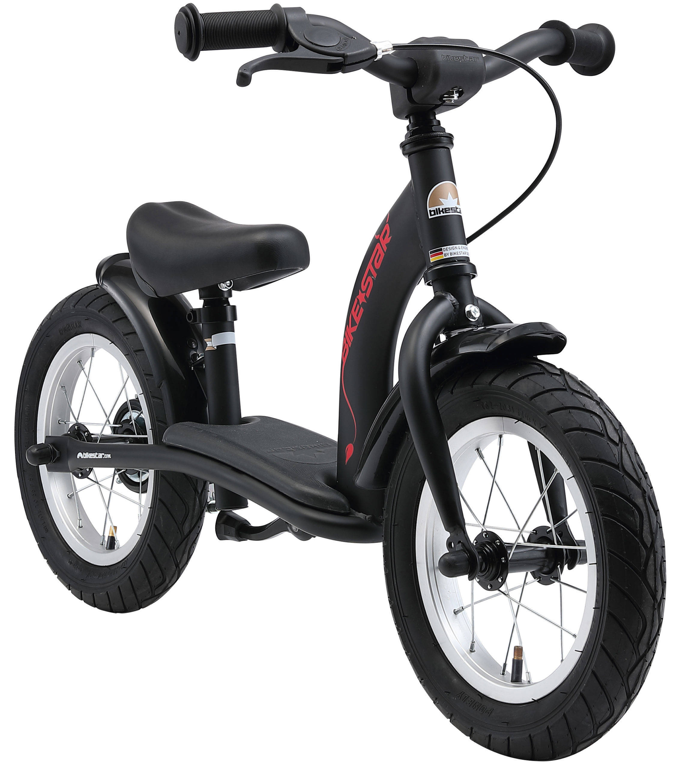 BikeStar Classic loopfiets, 12 inch, zwart