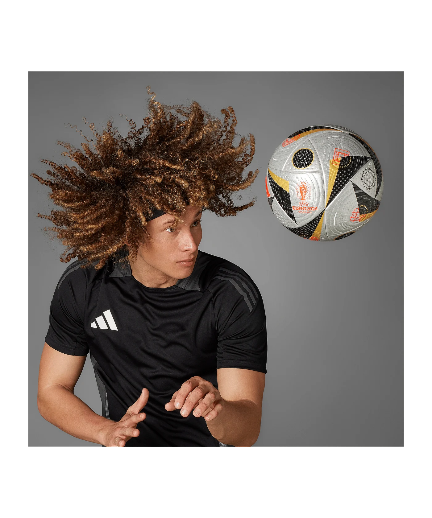 adidas Pro EM 2024 Final Spielball Silber
