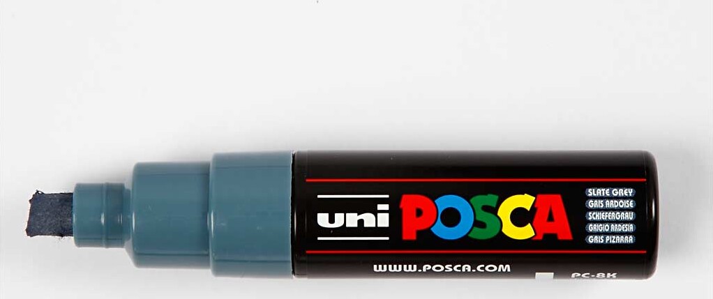 Posca Tusch - Nr. Pc-8K - Tykkelse 8 MM - Slate Grey