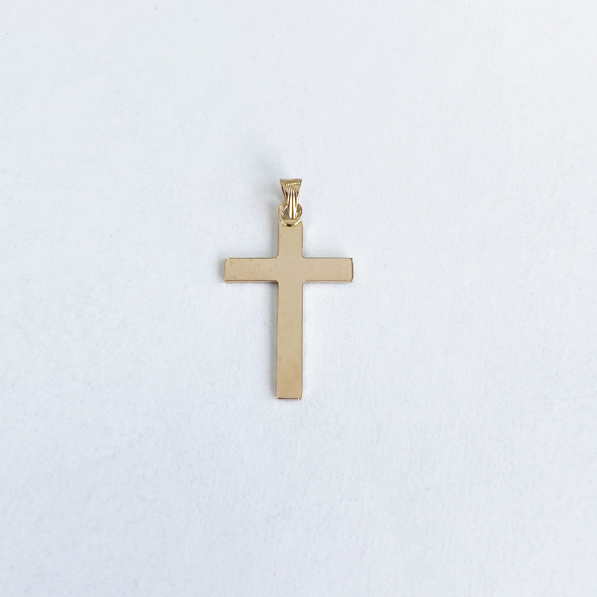 Pendentif croix d'occasion or 750 jaune