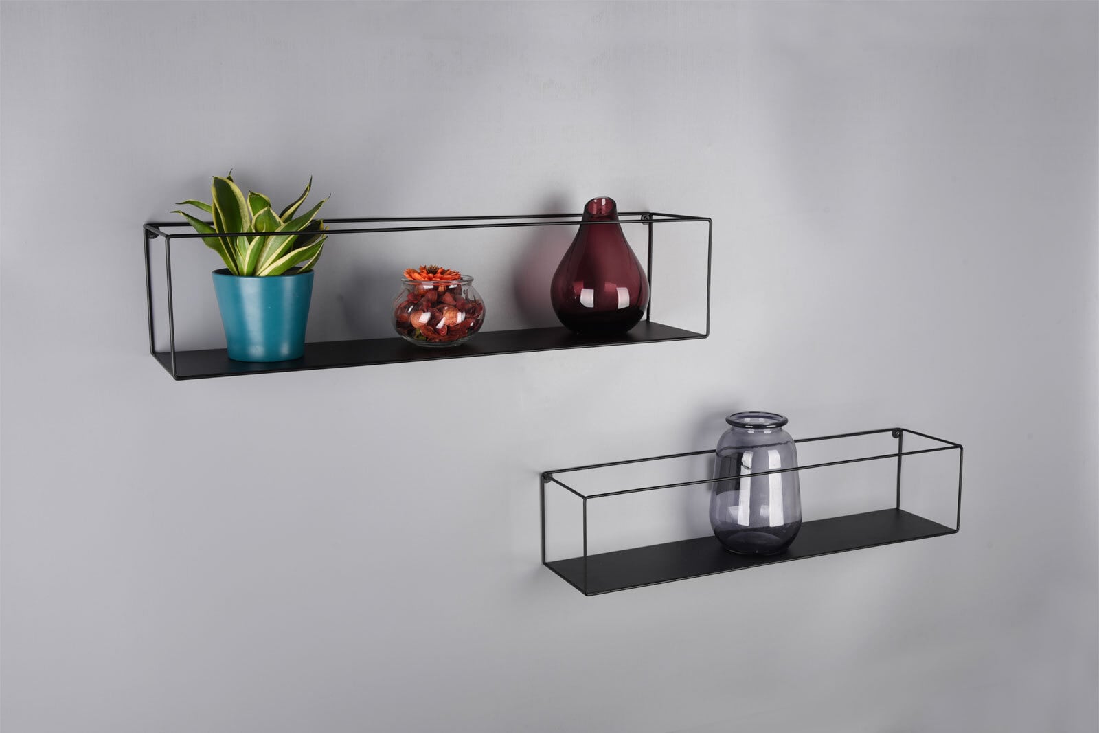 Wandregal LISA 2er Set schwarz