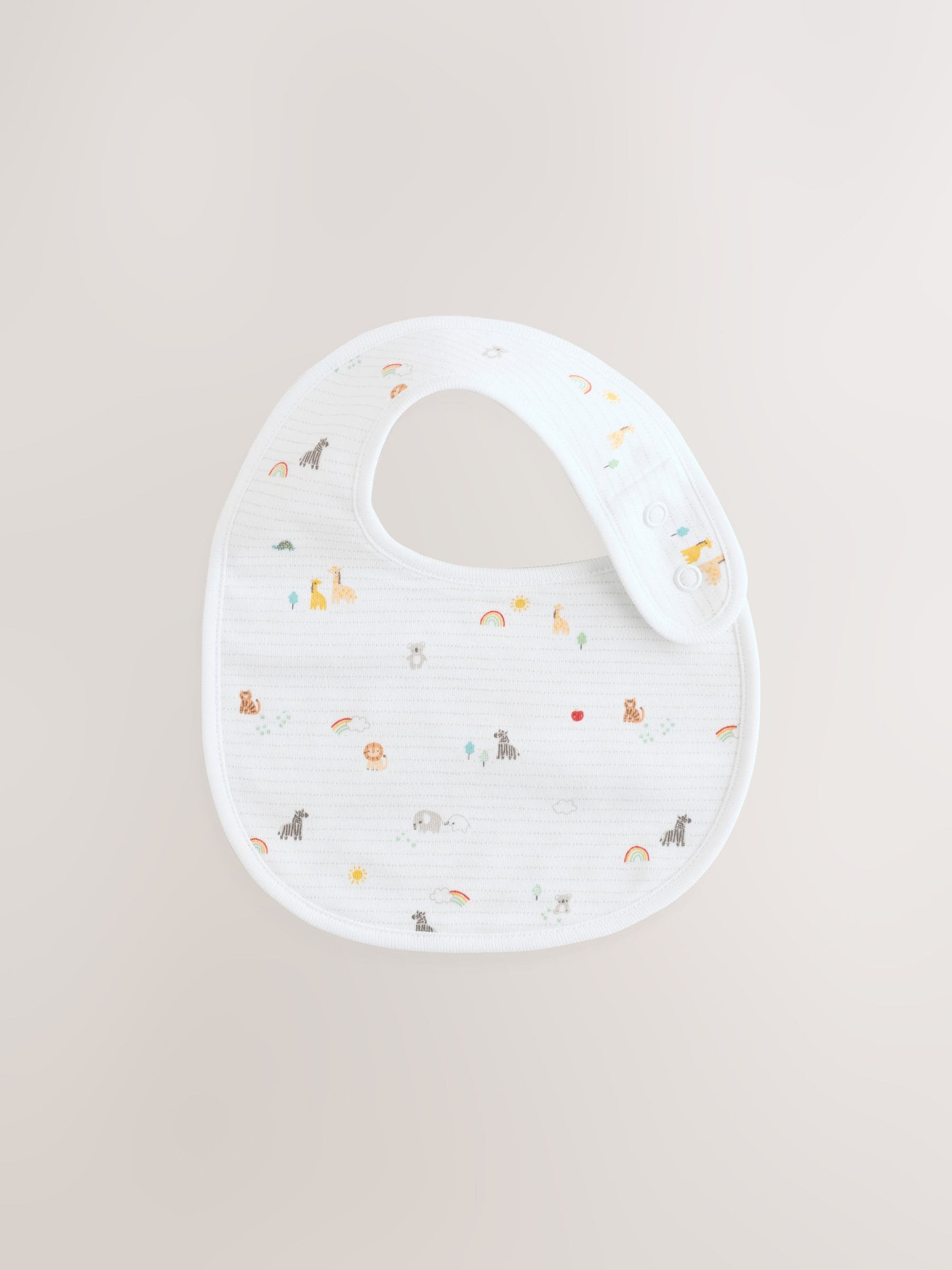 Wit - Animal Print Baby Bibs 5 Pack