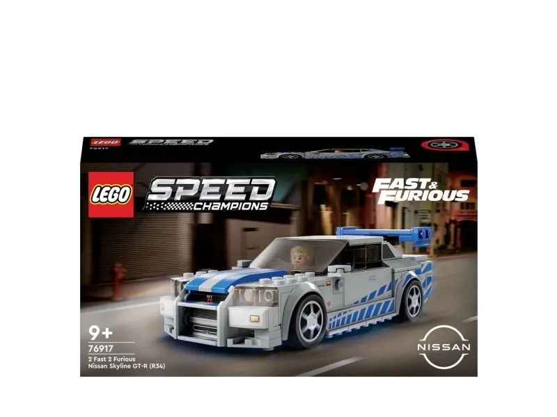 LEGO Speed Champions 76917 2 Fast 2 Furious Nissan Skyline GT-R (R34)