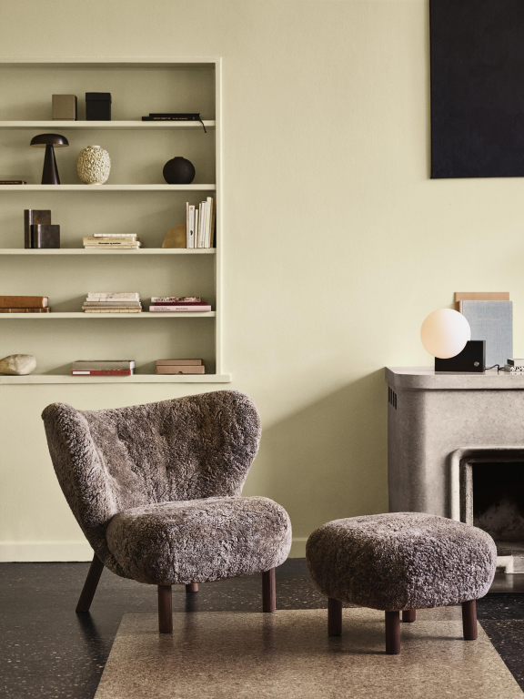 &tradition Little Petra VB1 fauteuil walnoot, Karakorum 003