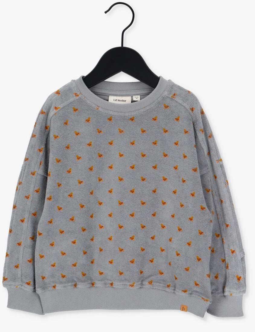 LIL\\' ATELIER grijze lil' atelier sweater nmmevald ls oversized sweat
