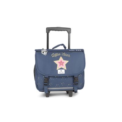 Cartable réversible à roulettes Star Blue - 38 cm - 2 compartiments - bleu - Pol Fox