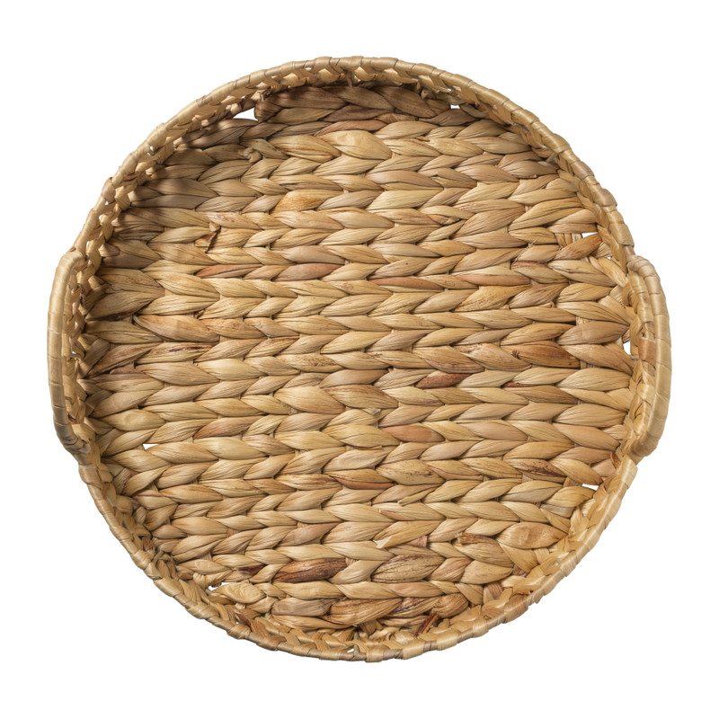 Dienblad rond met handvat - ø34x12 cm