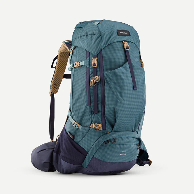 Decathlon Forclaz - Mochila Forclaz MT500 Air Masculina 50+10 L para Mochilão