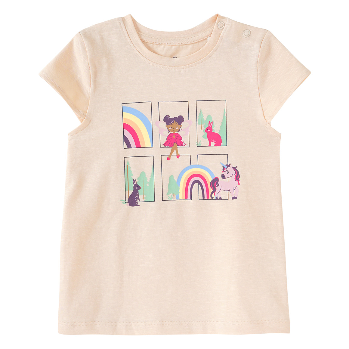 Topomini Baby T-Shirt und Leggings im Set beige / rosa