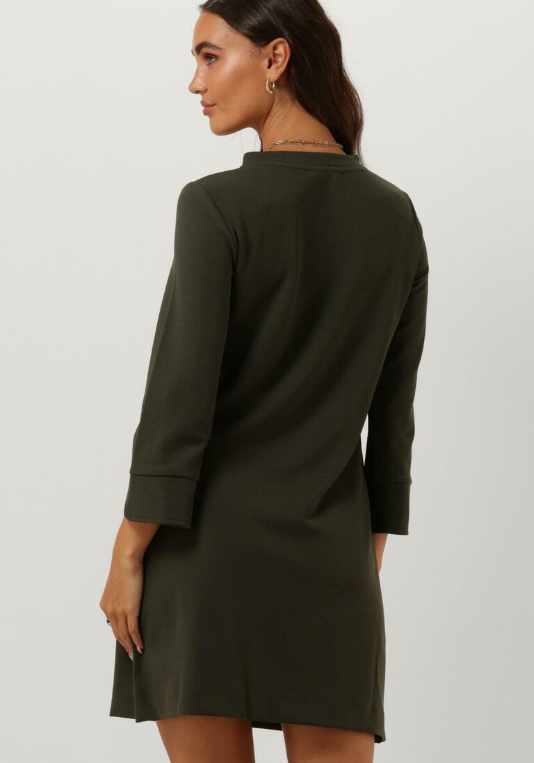ANA ALCAZAR donkergroene ana alcazar mini jurk dress leo buckle