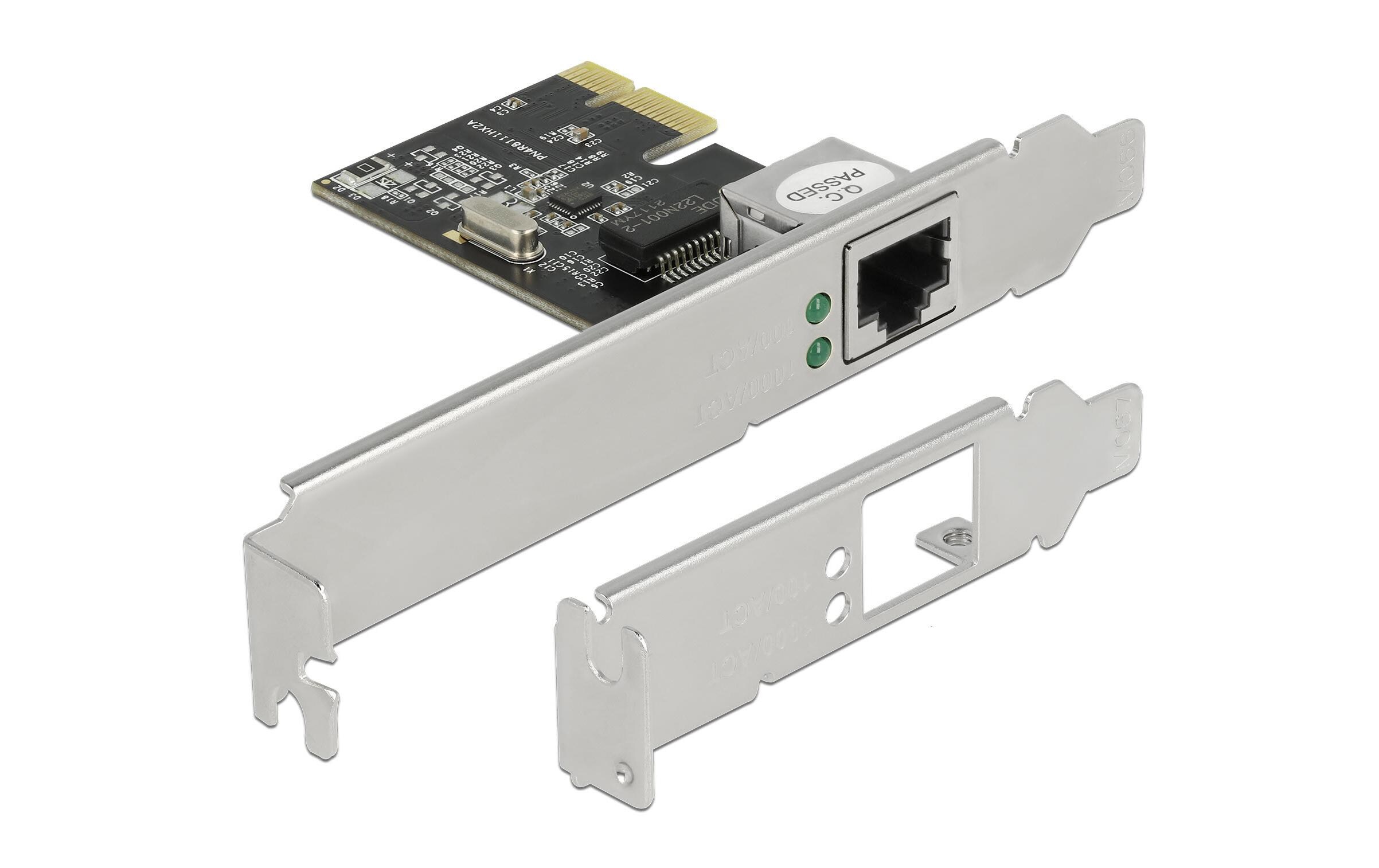 Netzwerkkarte RJ45 Gigabit PCI-Express x1Delock PCI Express x1 Karte 1 x RJ45 Gigabit LAN RTL8111