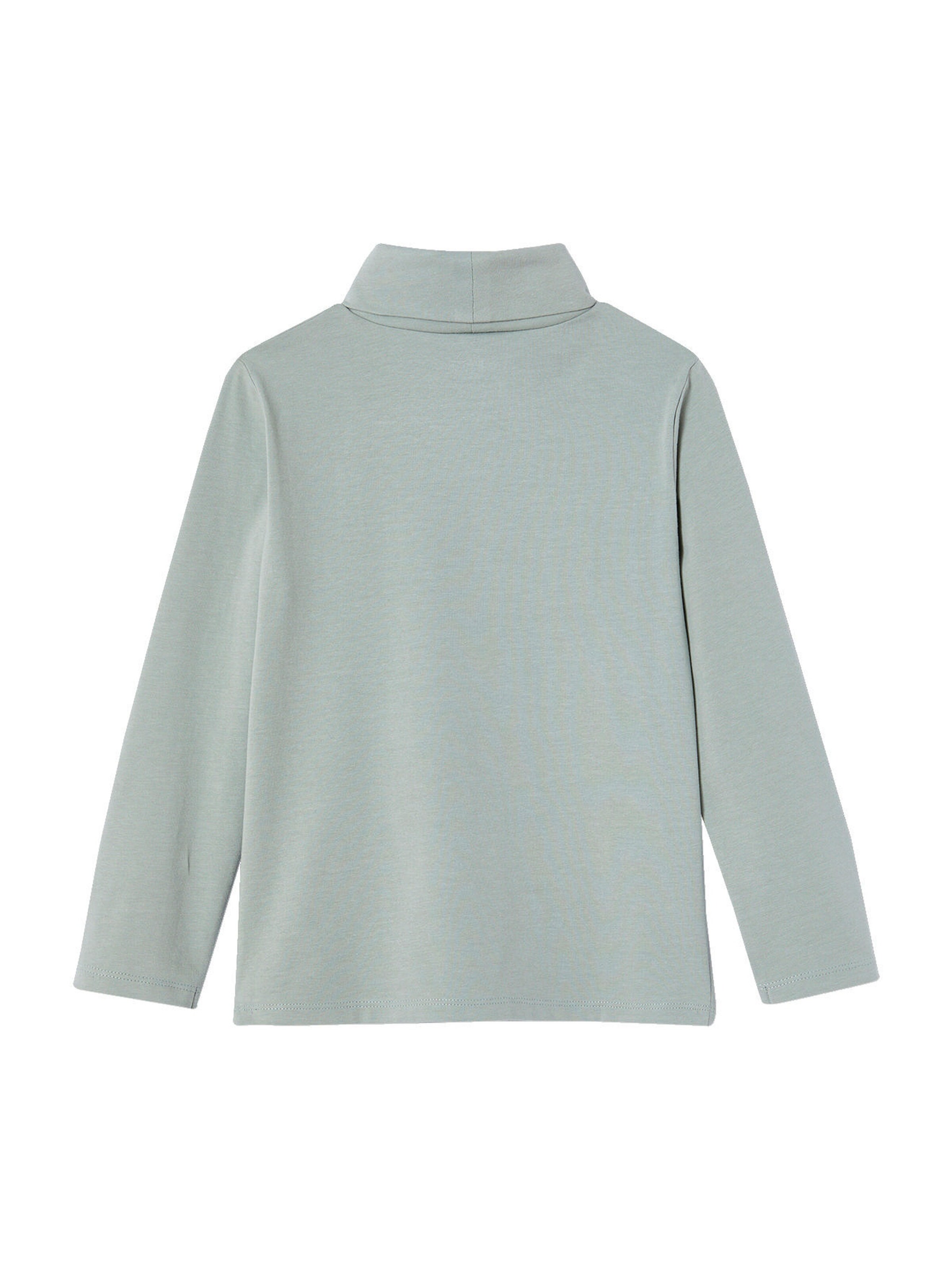 Vertbaudet 3er-Pack Mädchen Rollkragenshirts BASIC graugrün