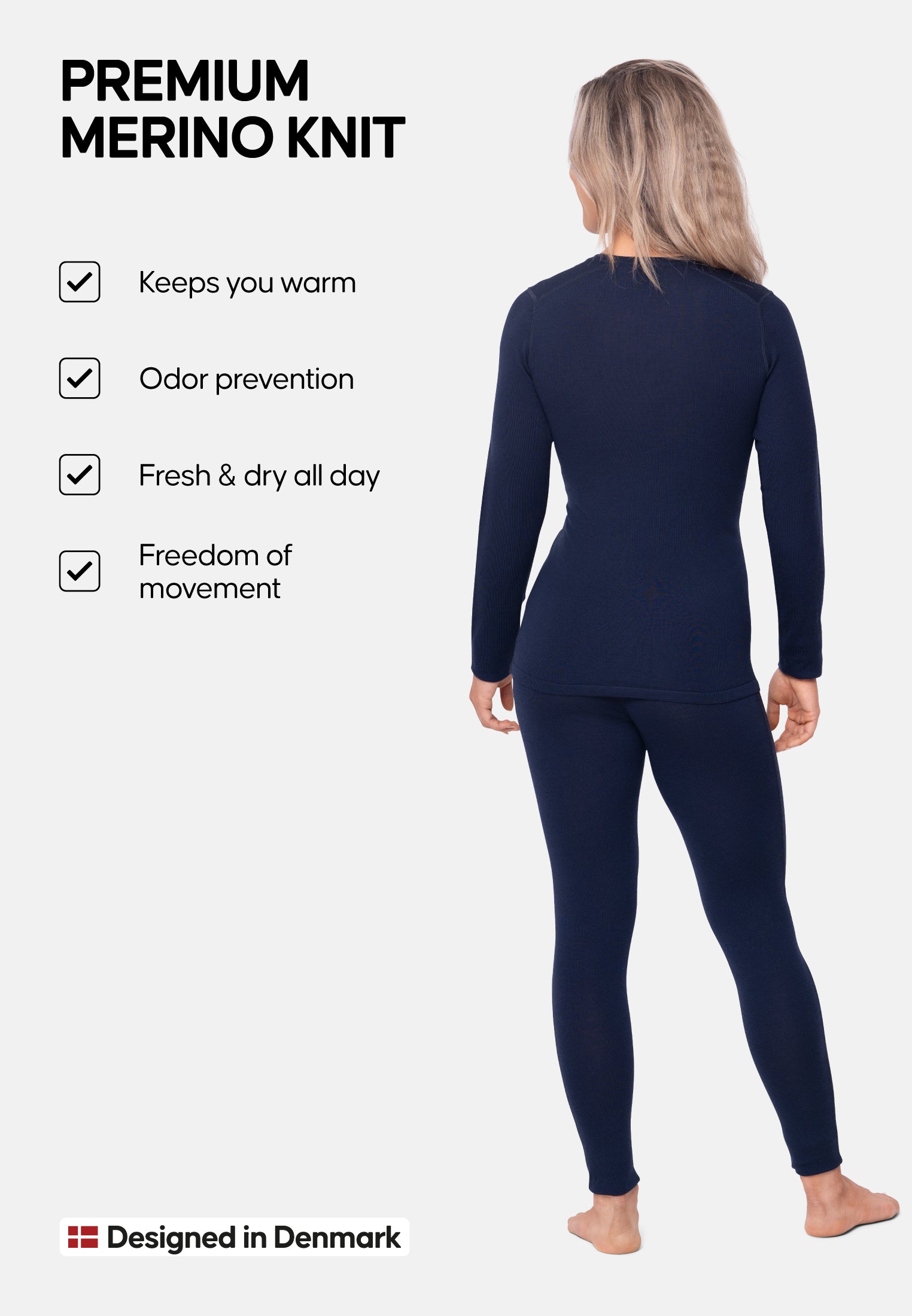 MERINOULD BASELAYER SÆT TIL KVINDER
