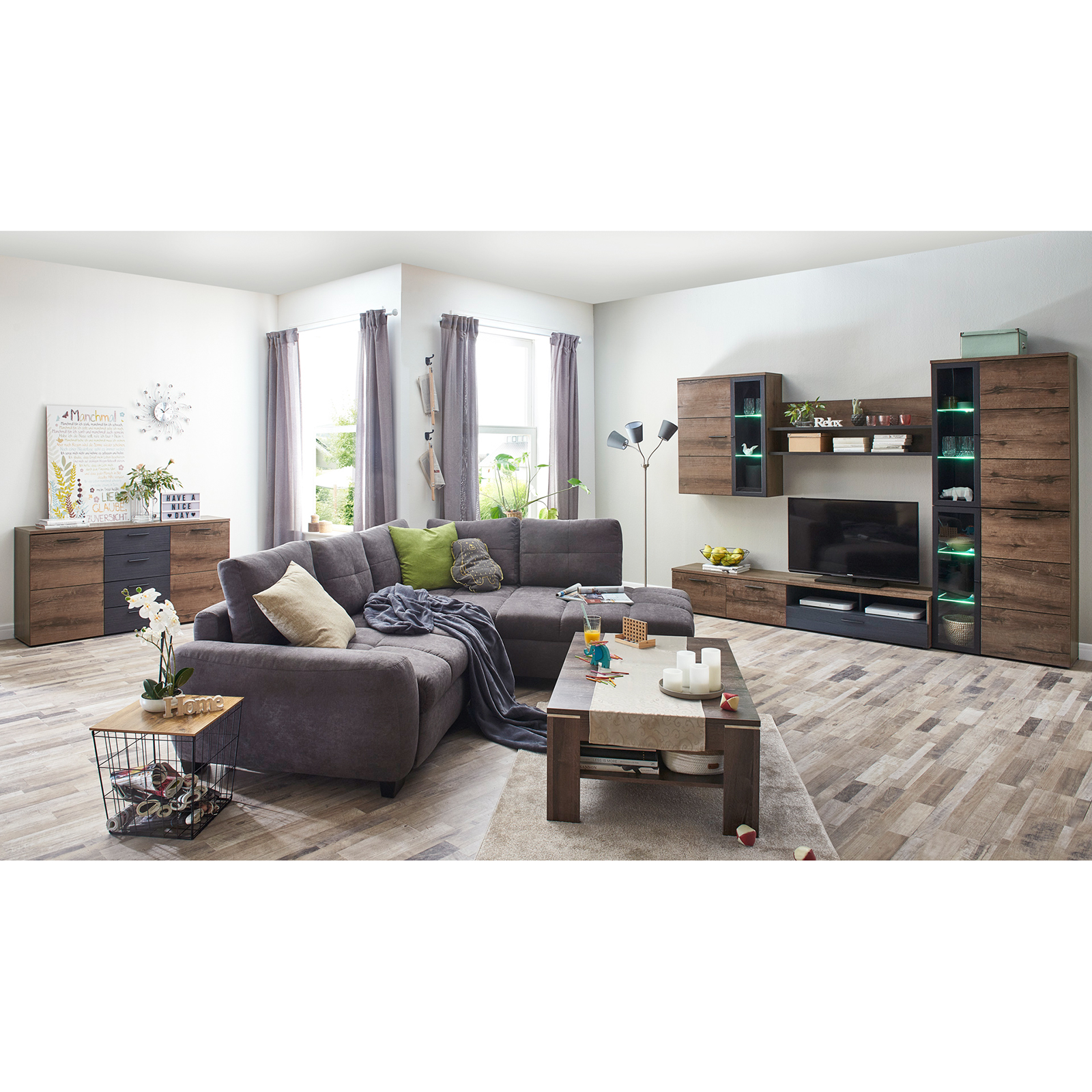 Sideboard - Schlammeiche-Schwarzeiche - 150 cm