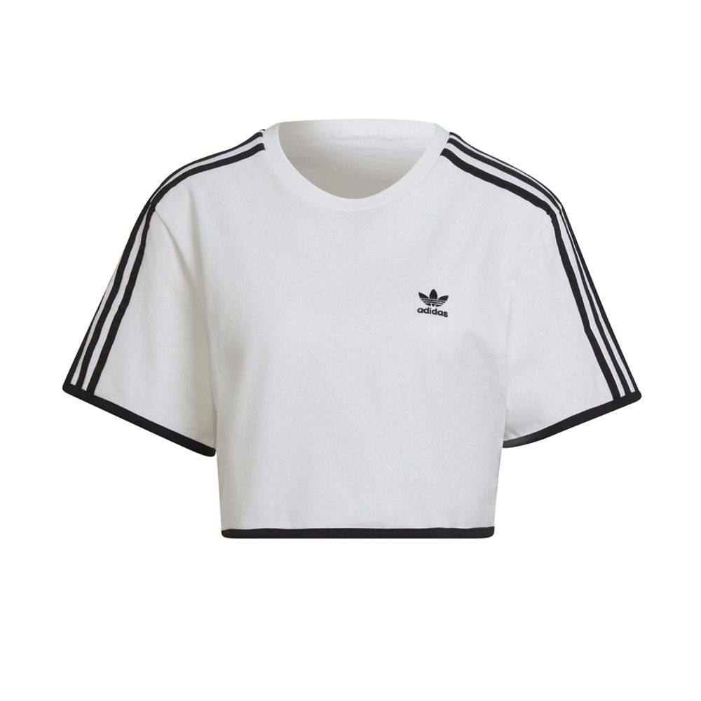 Adidas Originals CROPPED TEE - Tee-shirt Femme white/black