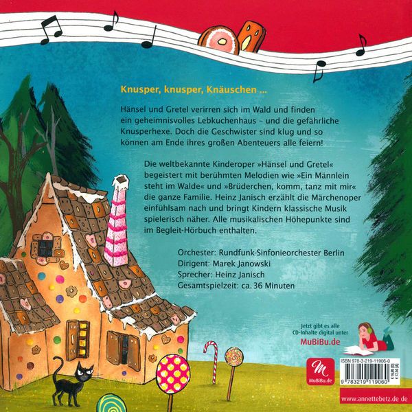 Annette Betz Verlag Hänsel+Gretel Musikbilderbuch