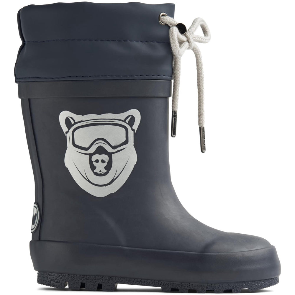 Køb Wheat Navy Bear Thermo Gummistøvler Solid