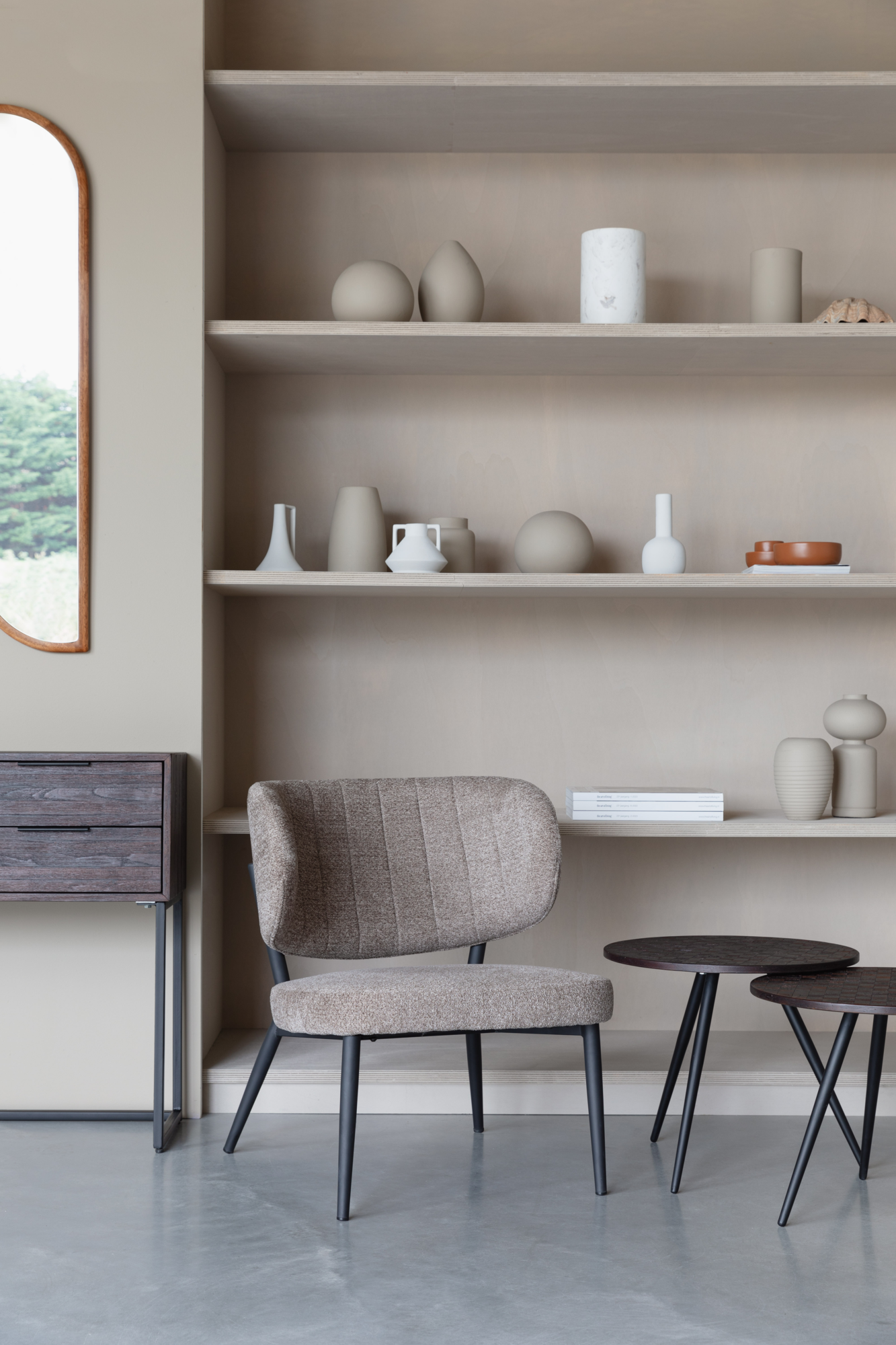 Fauteuil Sanne bruin