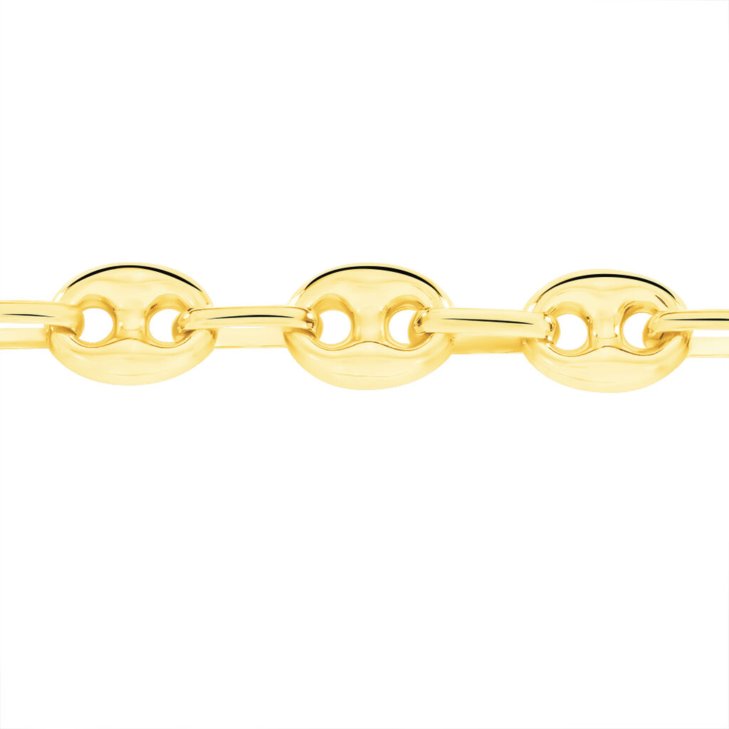 Collier Marie-oceane Maille Grain De Café Or Jaune