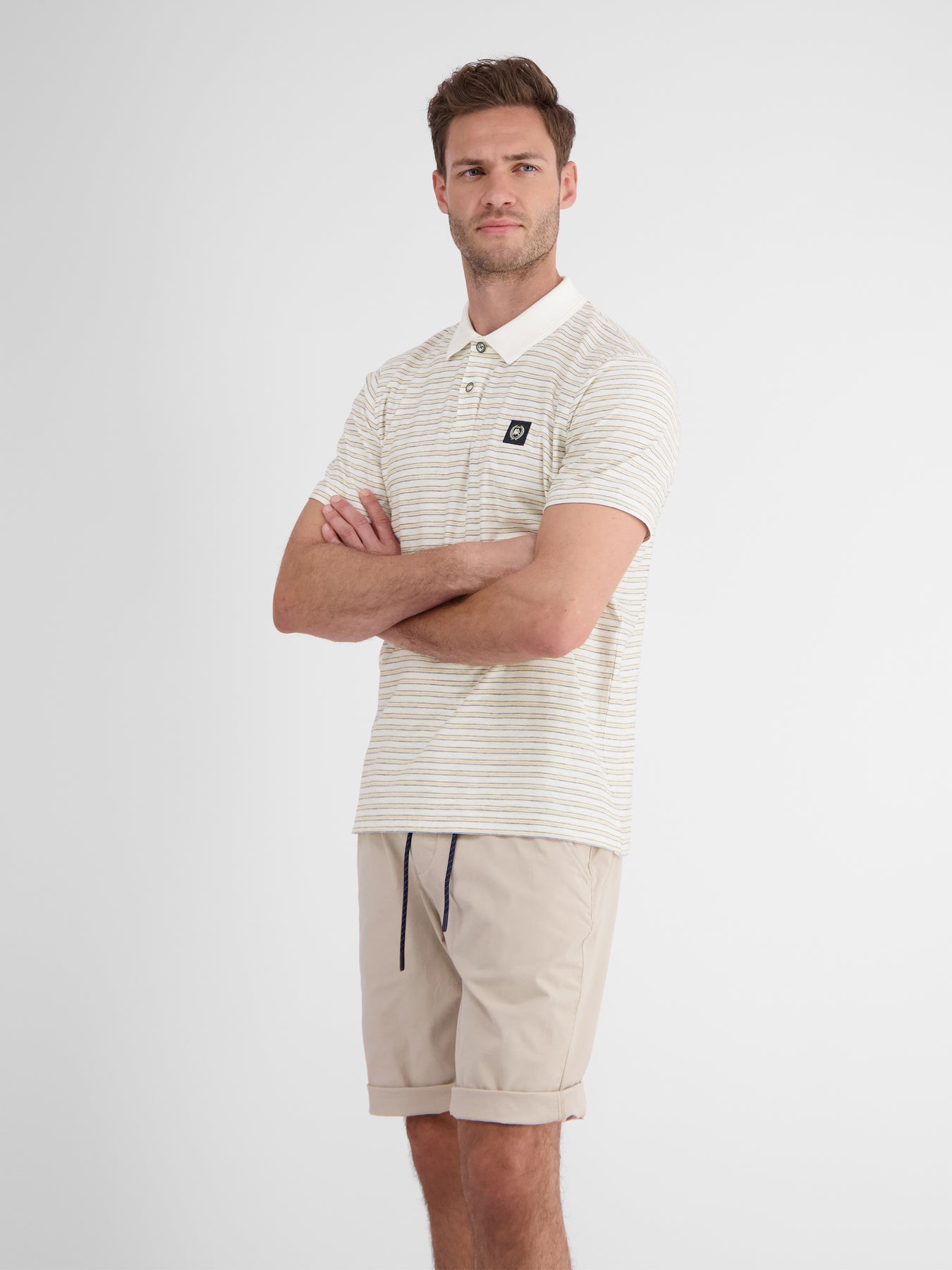 Herren Poloshirt, gestreift