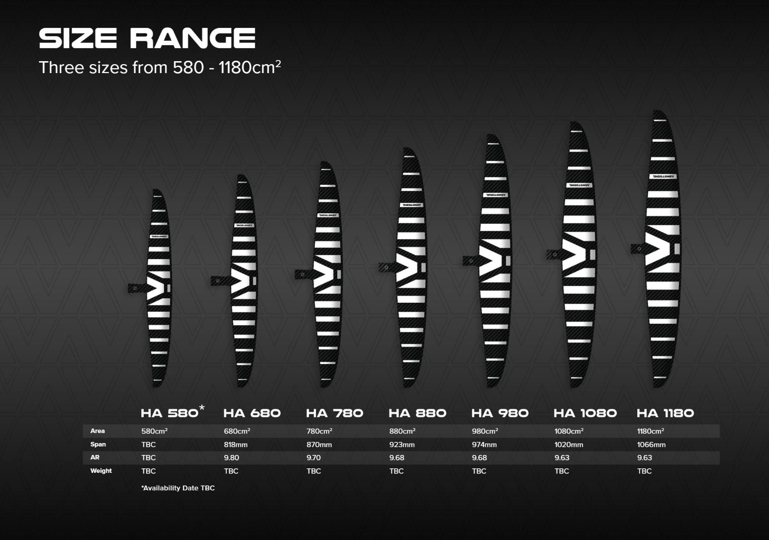 Armstrong Foils Front Wing High Aspect - HA 480 cm²