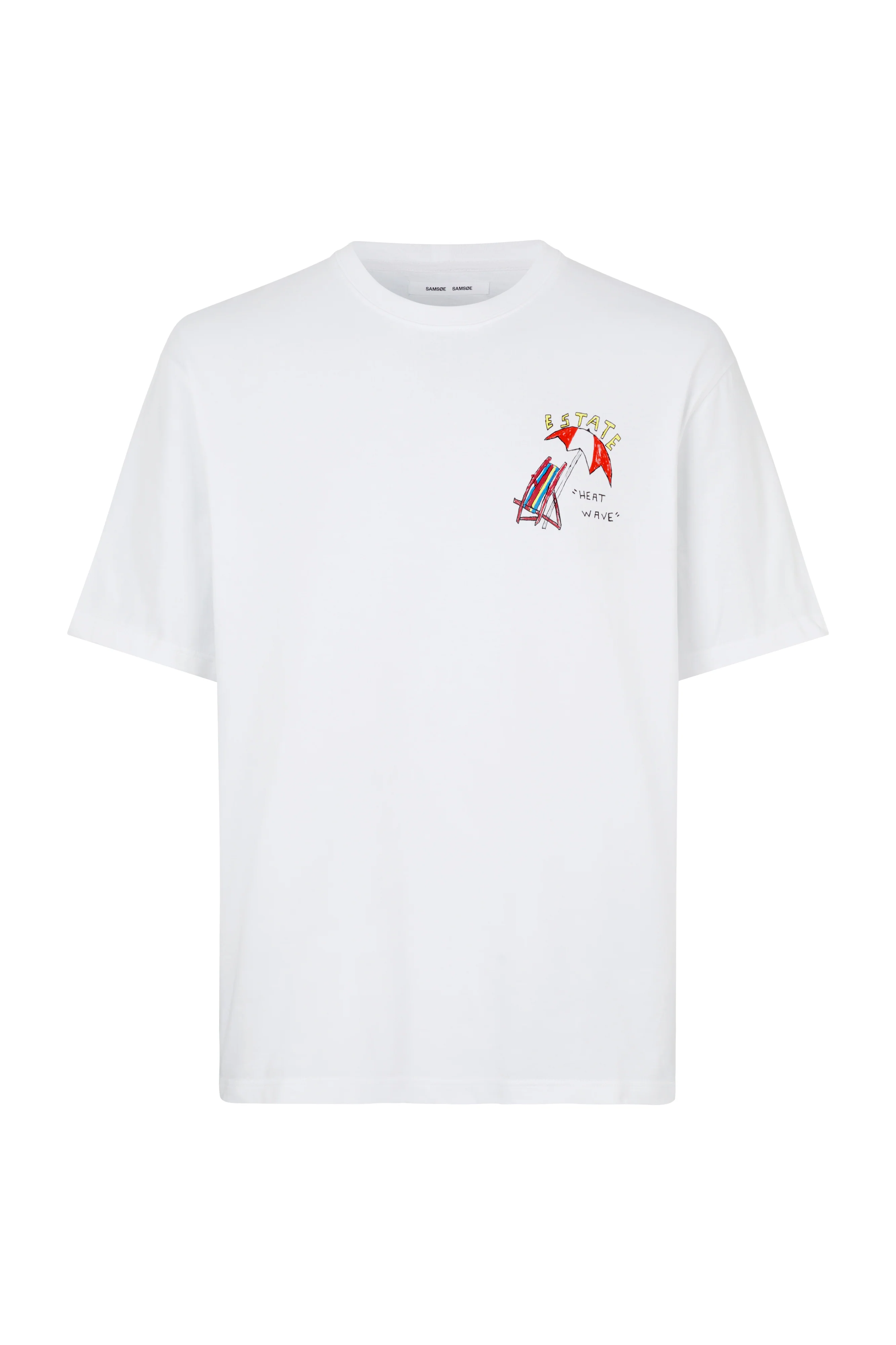 Samsøe Samsøe  Sagiotto t-shirt - White Estate