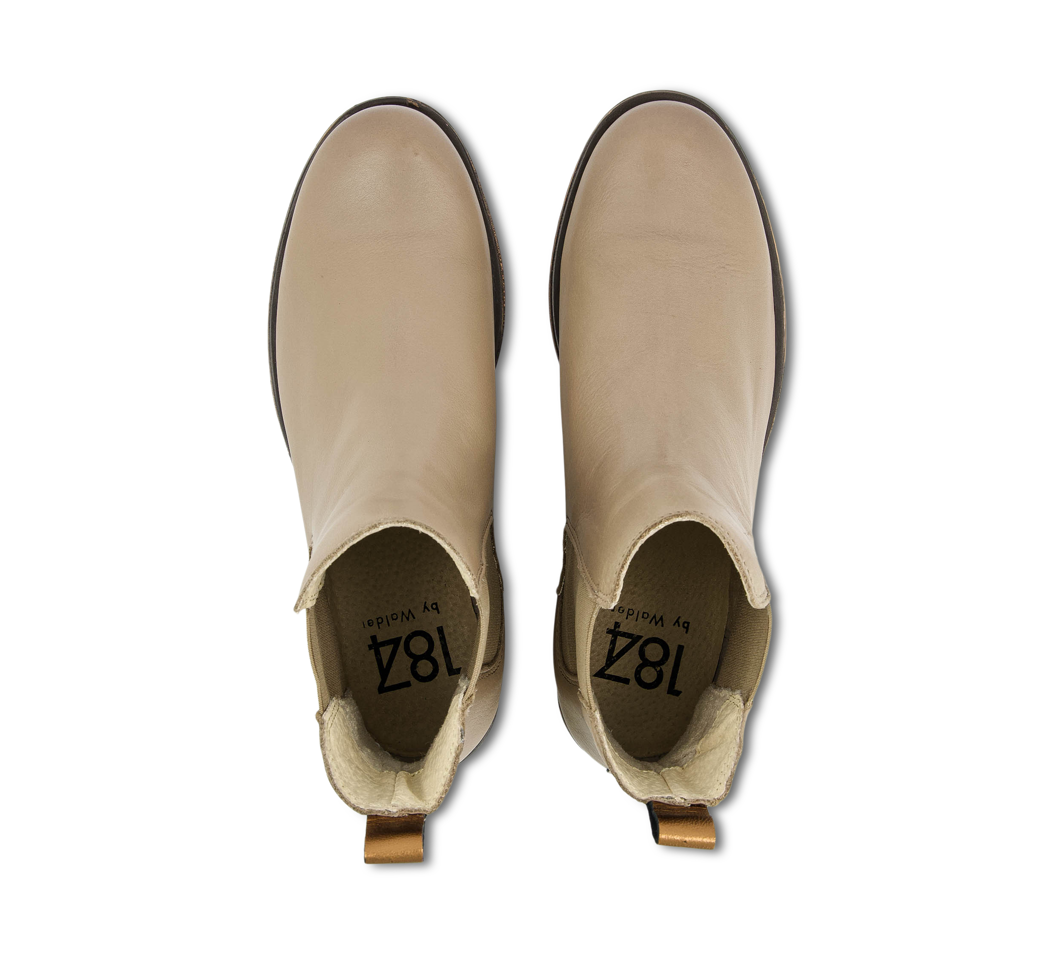 1874 by Walder Chelsea Boots beige/taupegrau