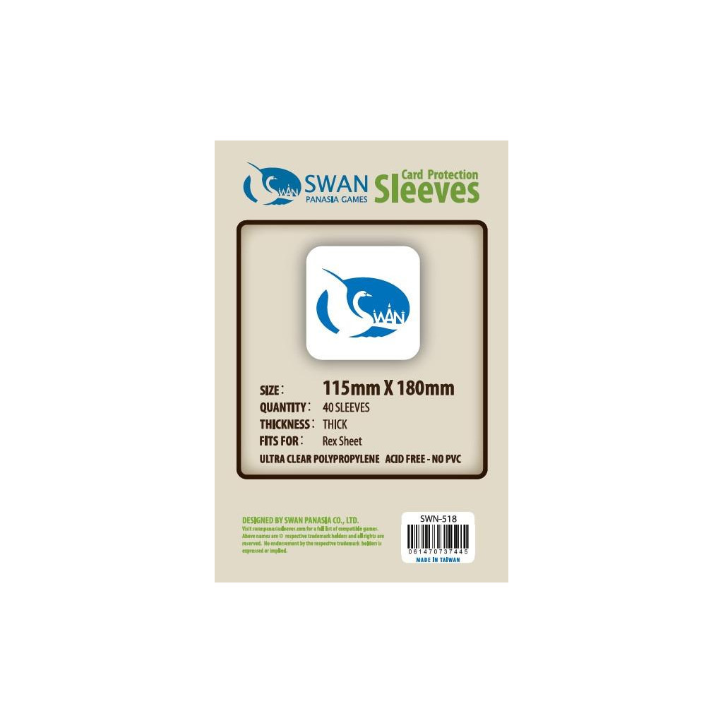 Swan Panasia - Card Sleeves Premium - 115x180mm - 40p