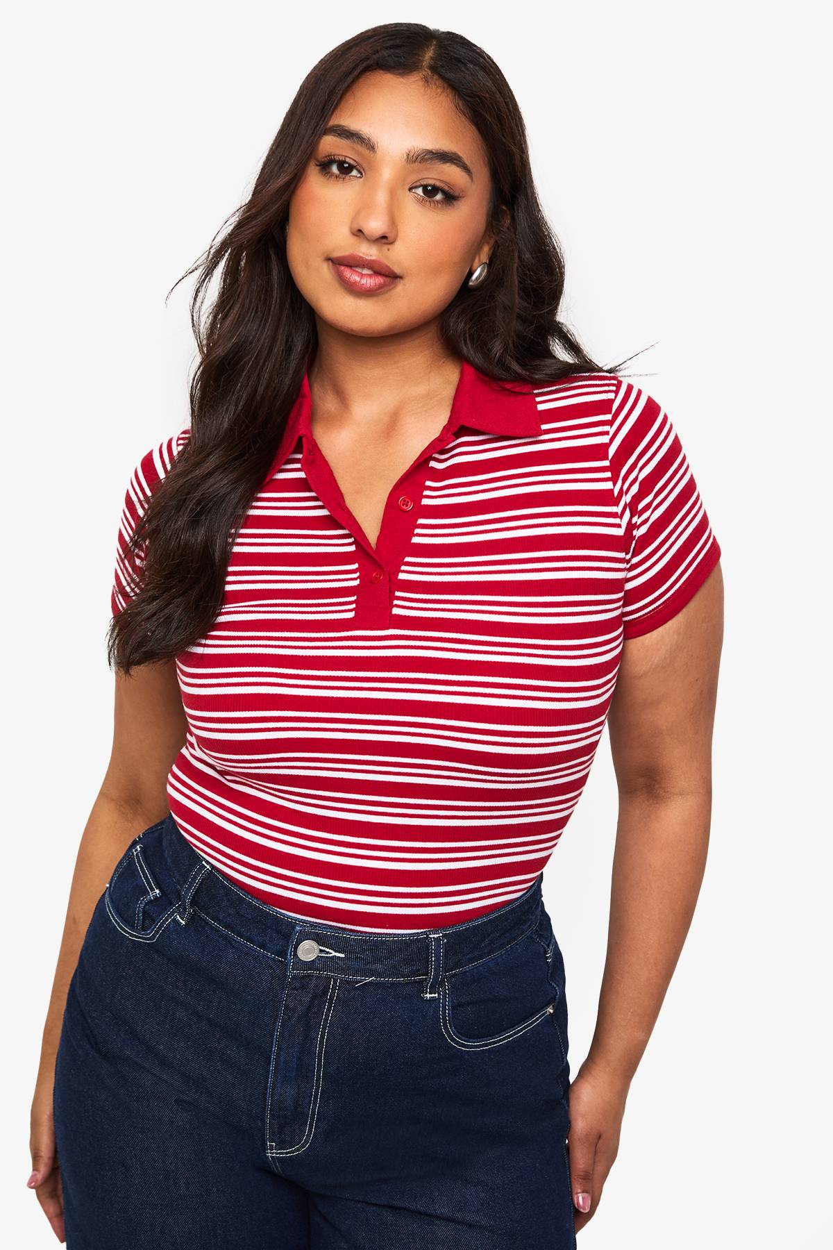 boohoo Haut cintré à col, version Plus