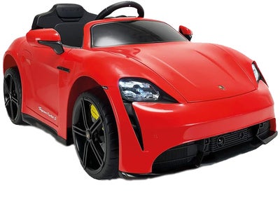 Porsche Taycan Elbil 12V, Rød
