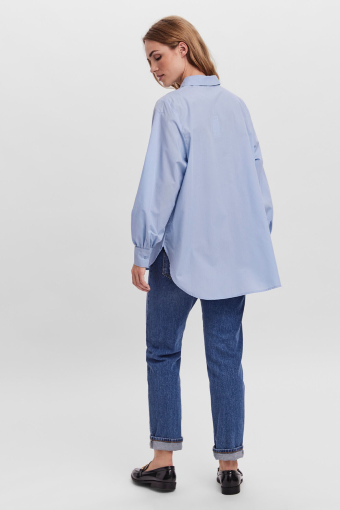 Camisa comprida - Azul