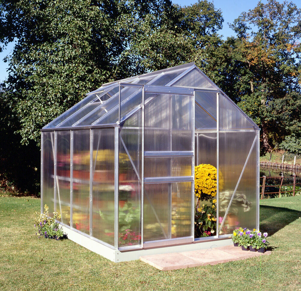 Halls Popular 86 - Tuinkas - zilver - 196x193x257 cm - Polycarbonaat