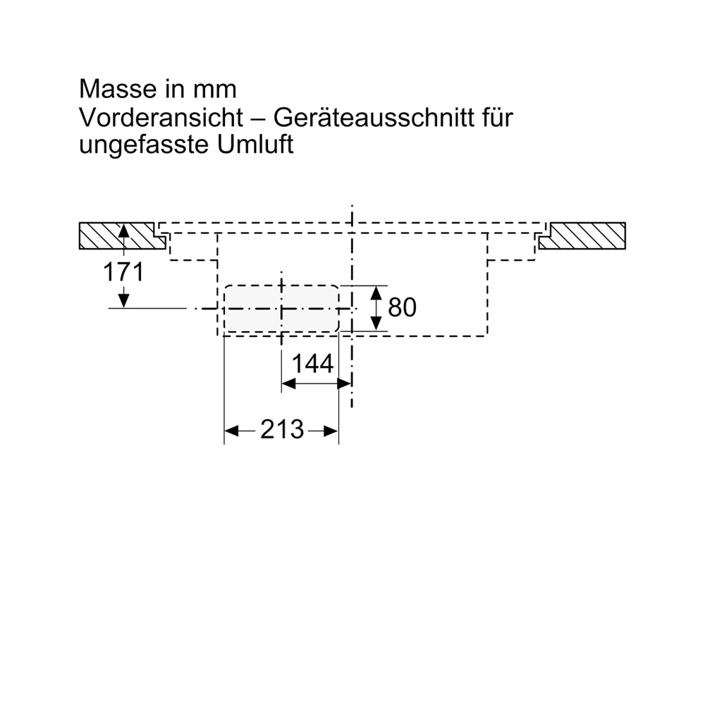 Bosch PXX801D67E Induktionskochfeld flächenbündig mit integriertem Dunstabzug 80cm
