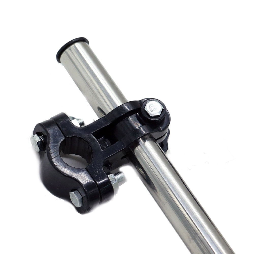 Universal Edelstahl Schirm Halter Verstellbare Regenschirm Halterung für Fahrrad / Kinderwagen / Rollstuhl